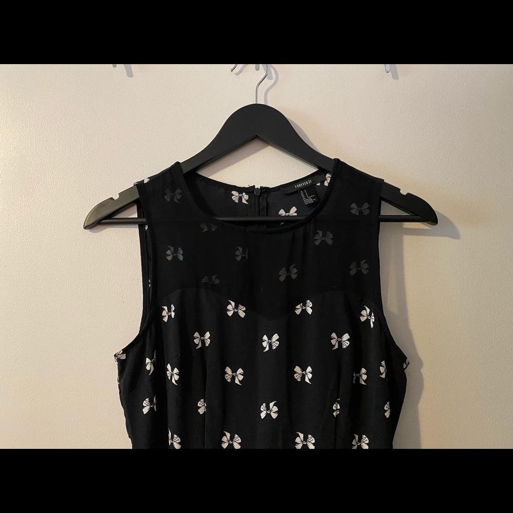Forever 21 black and white dress (bow tie design)